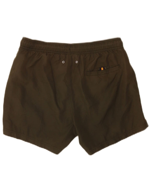 K-Way Mens Regular Swimming Shorts Medium Green Polyester
