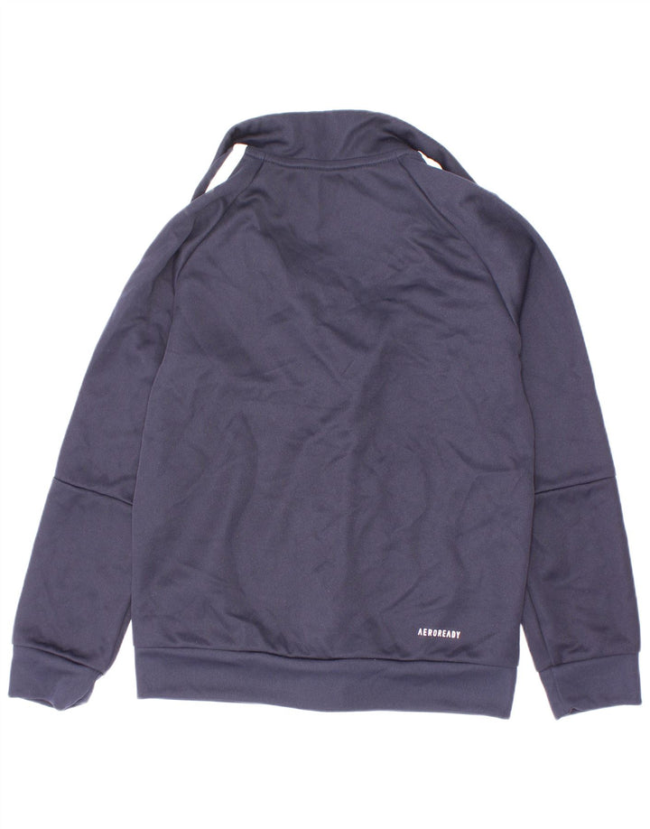 Veste de survêtement Adidas Garçon Aeroready 7-8 ans Bleu Marine Polyester