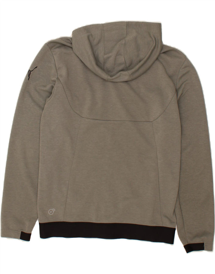 PUMA Mens Zip Hoodie Sweater Medium Grey Polyester Vintage Puma and Second-Hand Puma from Messina Hembry 