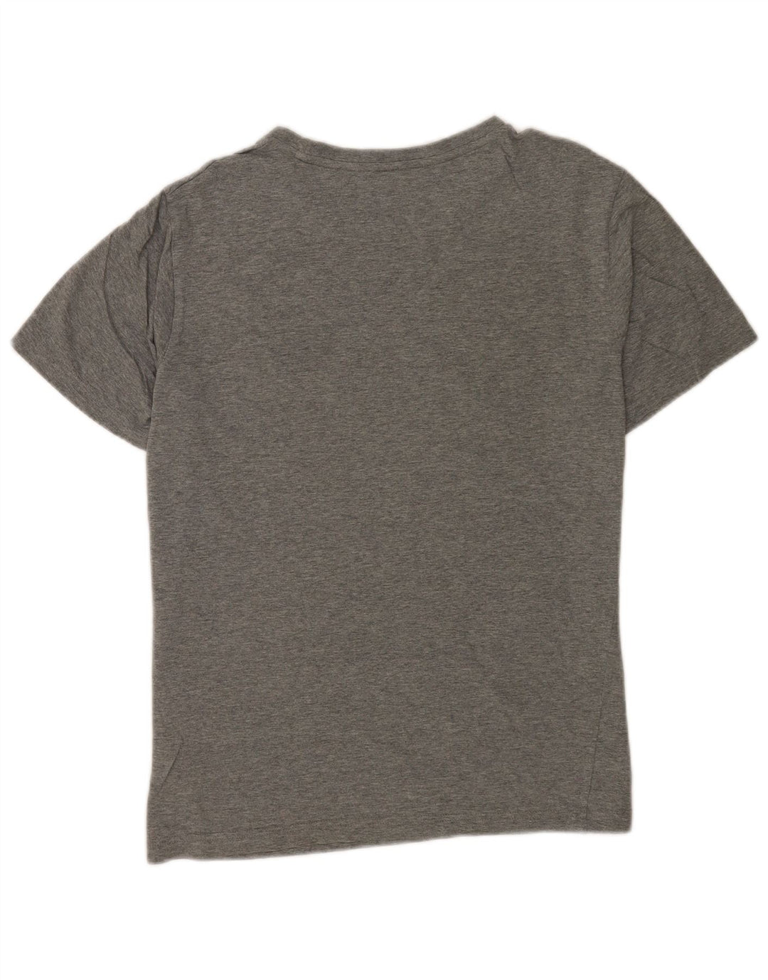 Puma Herren Grafik-T-Shirt-Oberteil aus mittelgrau gesprenkelter Baumwolle