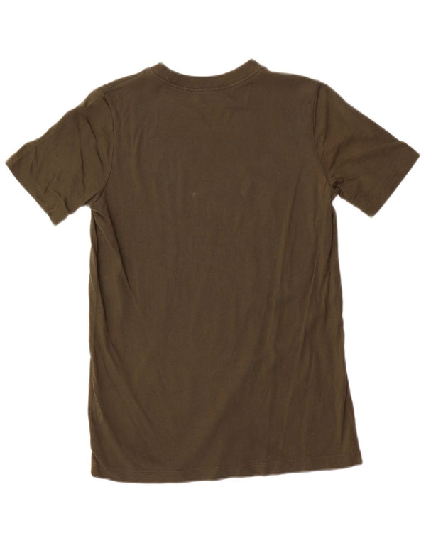 Nike Boys Graphic T-Shirt Top 12-13 Years Large Khaki Cotton