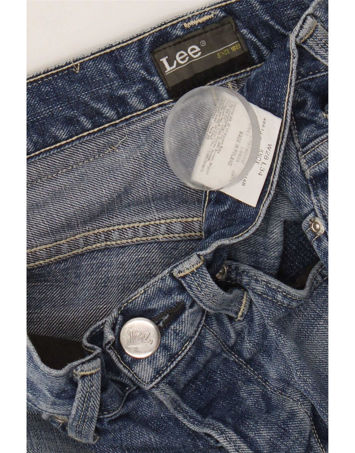 Lee Womens Knox Straight Jeans W28 L28 Blue Cotton