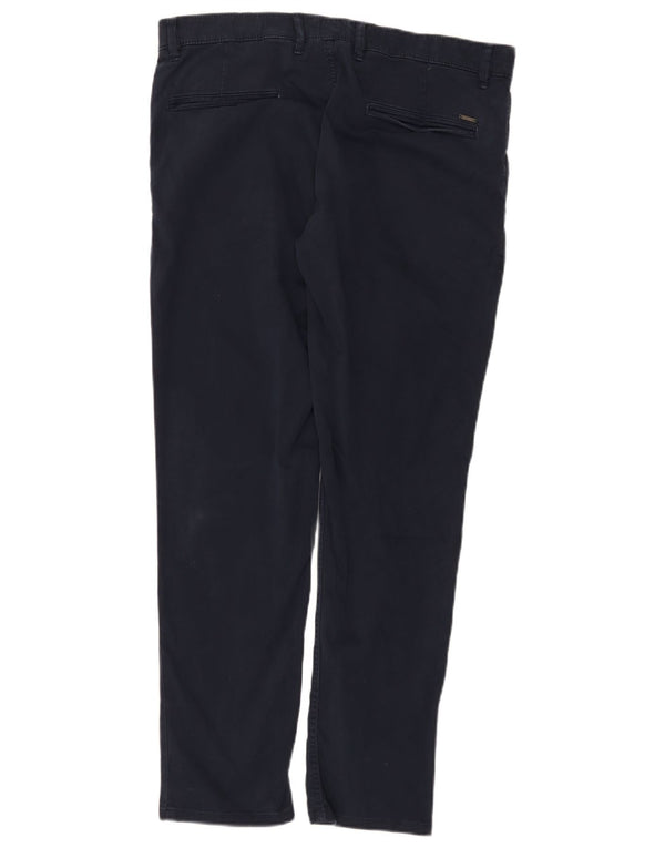 Hugo Boss Herre Slim Chino Bukser W34 L29 Marineblå Bomuld