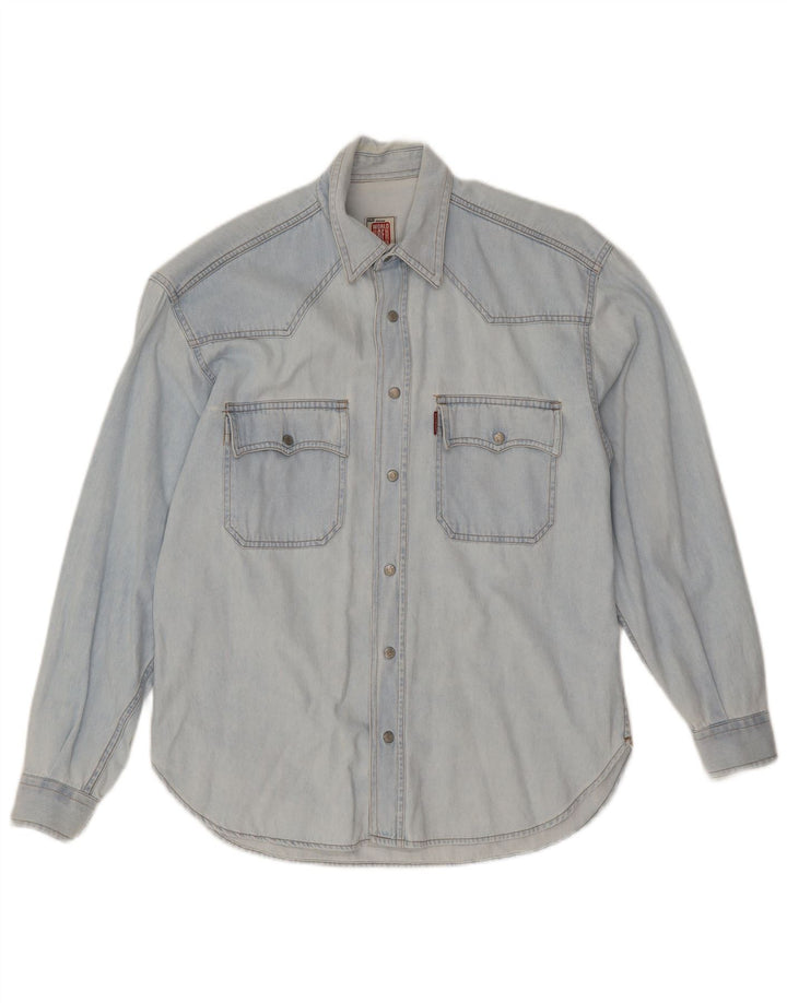 Camisa Casucci Hombre Pequeña Azul
