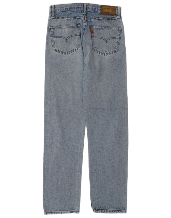 Jeans dritti da uomo uniformi W31 L30 cotone blu