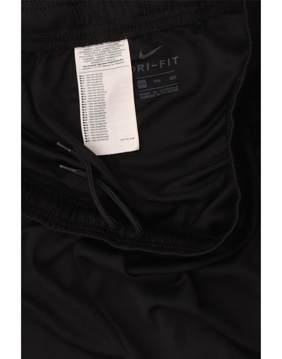 Nike Mens Dri Fit Sport Shorts 2XL Black Polyester
