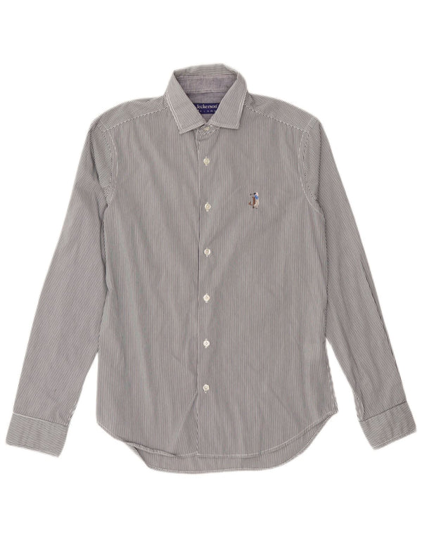 Camicia Jeckerson Uomo Piccola Cotone Gessato Blu