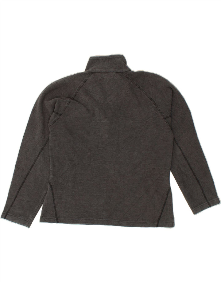 REGATTA Womens Zip Neck Sweatshirt Jumper UK 10 Small  Grey Vintage Regatta and Second-Hand Regatta from Messina Hembry 