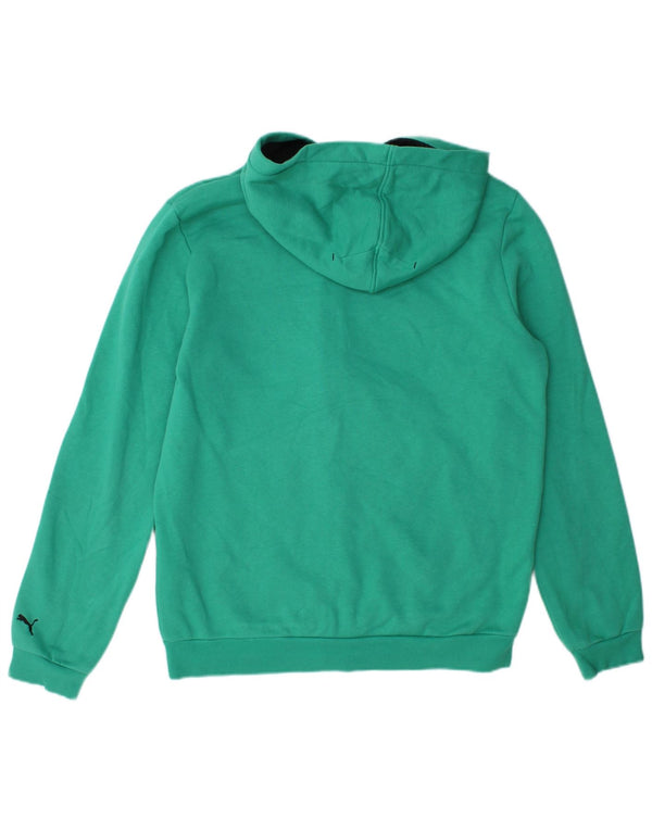 Puma Mädchen Graphic Zip Hoodie Pullover 15–16 Jahre, grüne Baumwolle