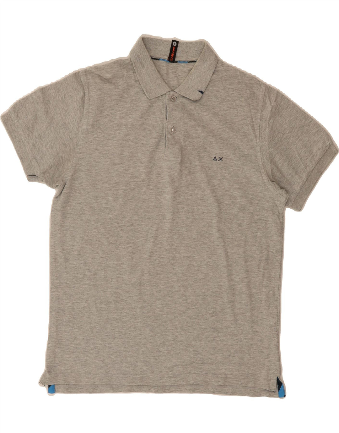 SUN68 Mens Polo Shirt Medium Grey Cotton Vintage Sun68 and Second-Hand Sun68 from Messina Hembry 