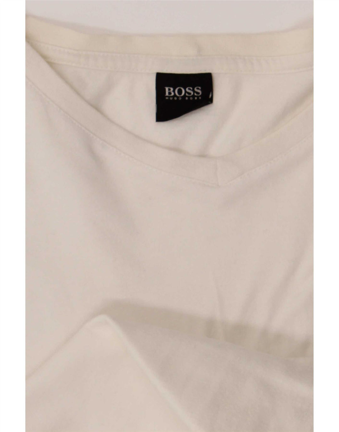 Hugo Boss Mens T-Shirt Top XL White Cotton