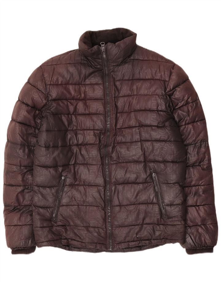 Jack & Jones Mens Padded Jacket UK 40 Large Brown