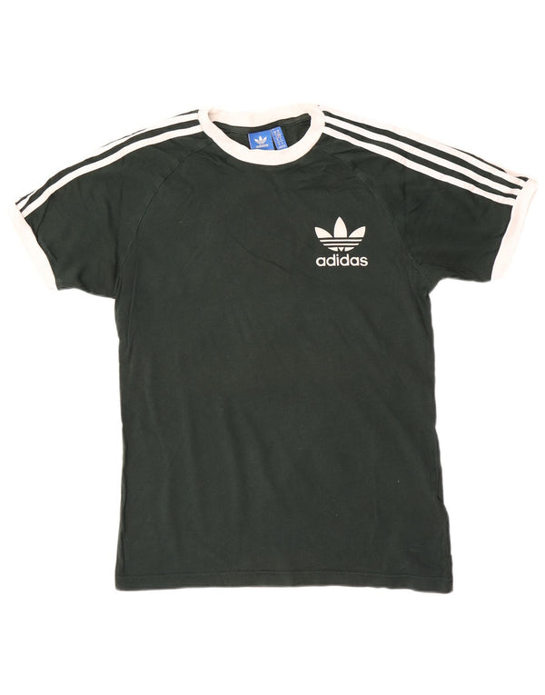 Adidas grafisk T-shirt top mellem grøn bomuld til mænd