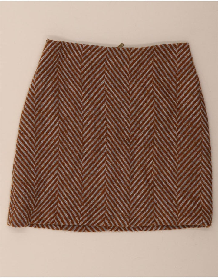 Marks & Spencer Dame Mini-nederdel UK 10 Small W30 Brown Sildeben