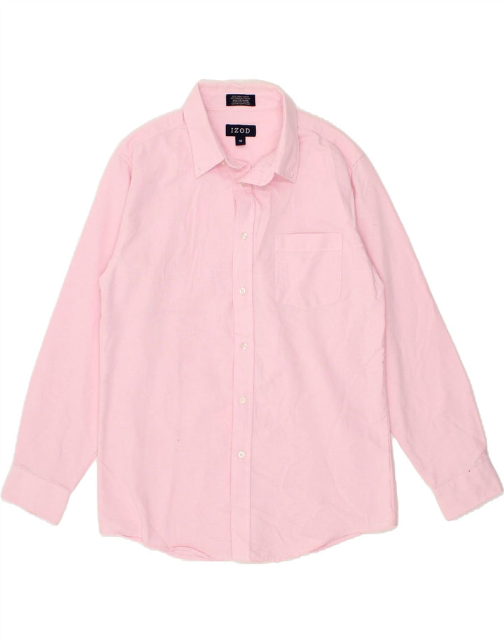 IZOD Boys Shirt 15-16 Years XL Pink Cotton Vintage Izod and Second-Hand Izod from Messina Hembry 