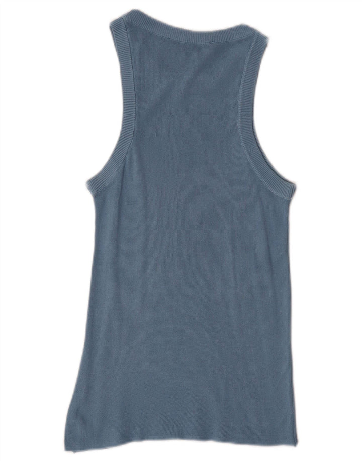 Zara Womens Vest Top UK 8 Small Blue