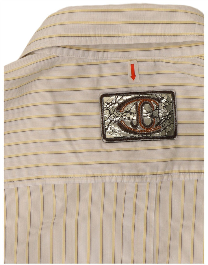 Just Cavalli herreskjorte 3XL hvid nålestribe
