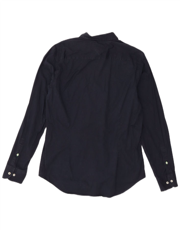 Tommy Hilfiger Mens Shirt XL Navy Blue Cotton