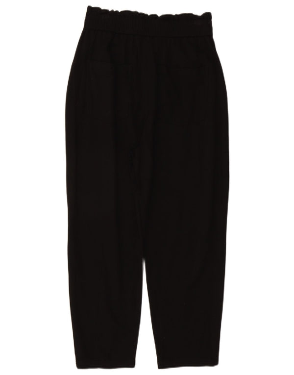 Zara Mujer Pantalones Cortos Pegged Medium W28 L23 Viscosa Negra
