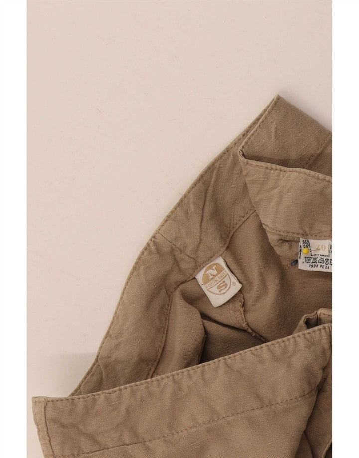 North Sails Womens Capri Trousers EU 40 Medium W30 L22 Beige Cotton