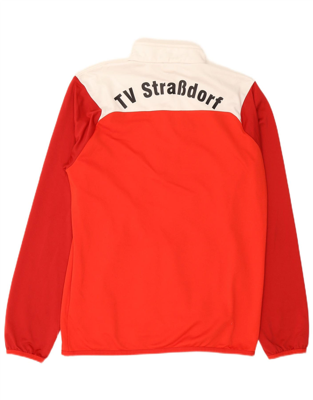 Puma Boys Graphic Tracksuit Top Jacket 15-16 Years Red Colourblock