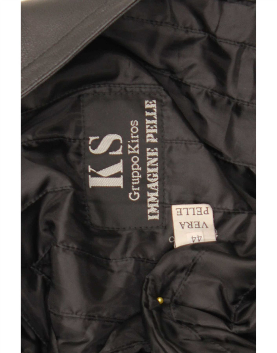 Kiros Womens Oversized Leather Coat IT 44 Medium Black Leather