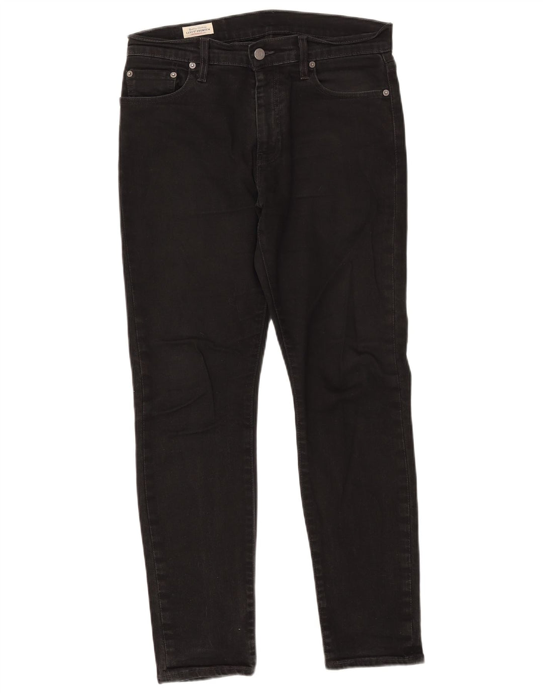 Levi's Mens Slim Jeans W30 L30 Black Cotton