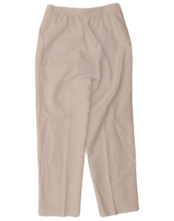 Marks & Spencer Womens Straight Casual Trousers UK 8 Small W26 L25 White