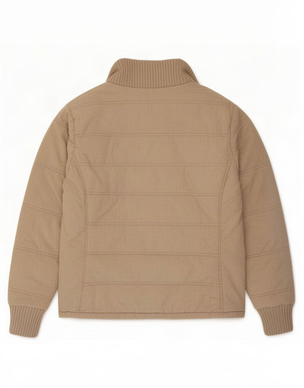 Zara Mujer Chaqueta De Pana UK 44 Grande Algodón Beige