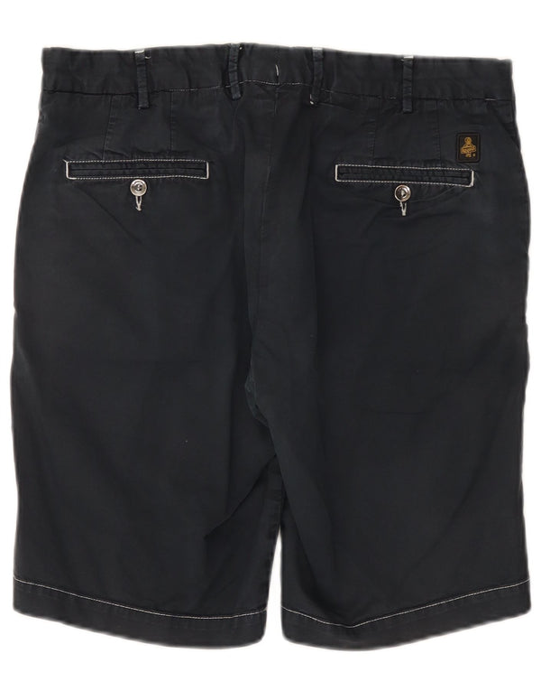 Refrigiwear Mens Chino Shorts IT 50 Large W34 Navy Blue Cotton