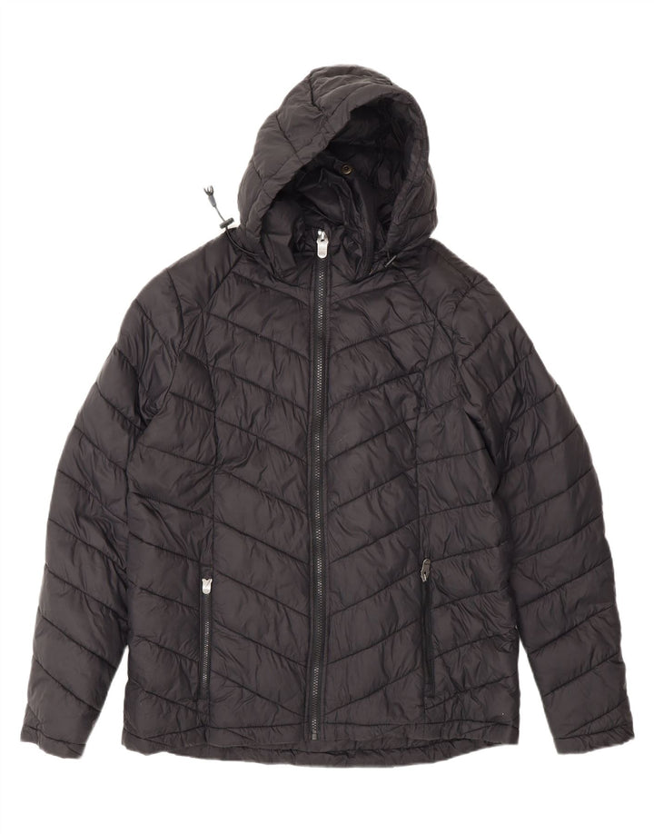 Chaqueta acolchada con capucha para mujer Fat Face UK 46 Large Poliamida negra