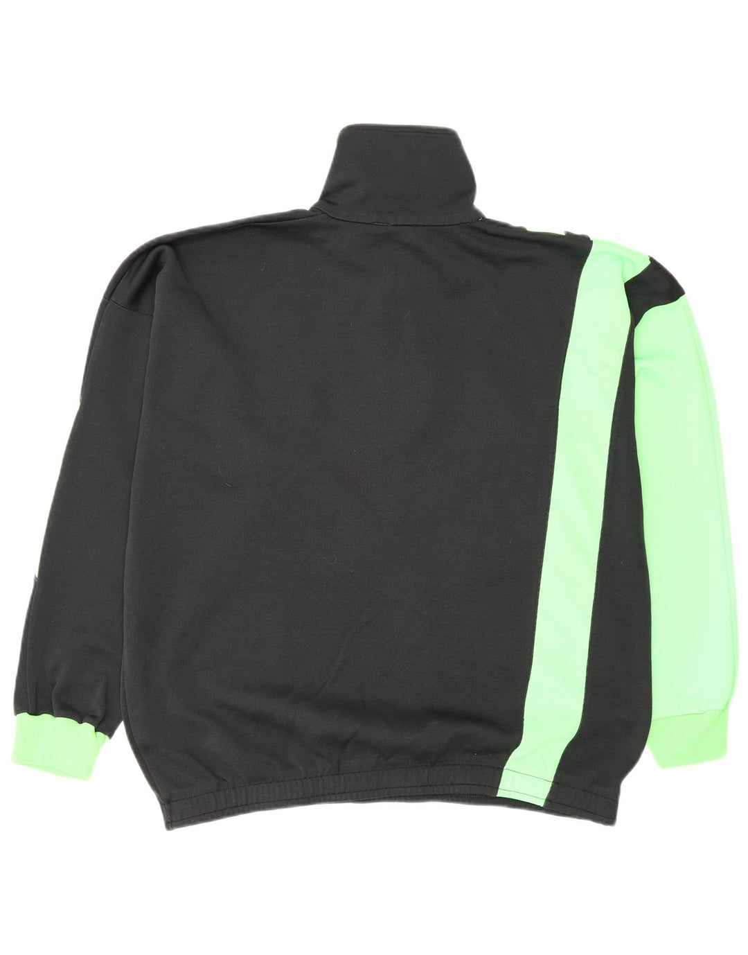 Puma Mens Graphic Zip Neck Sweatshirt Jumper Medium Black Colourblock