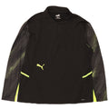 PUMA Haut de survêtement à col zippé pour femme UK 18 XL Noir rayé