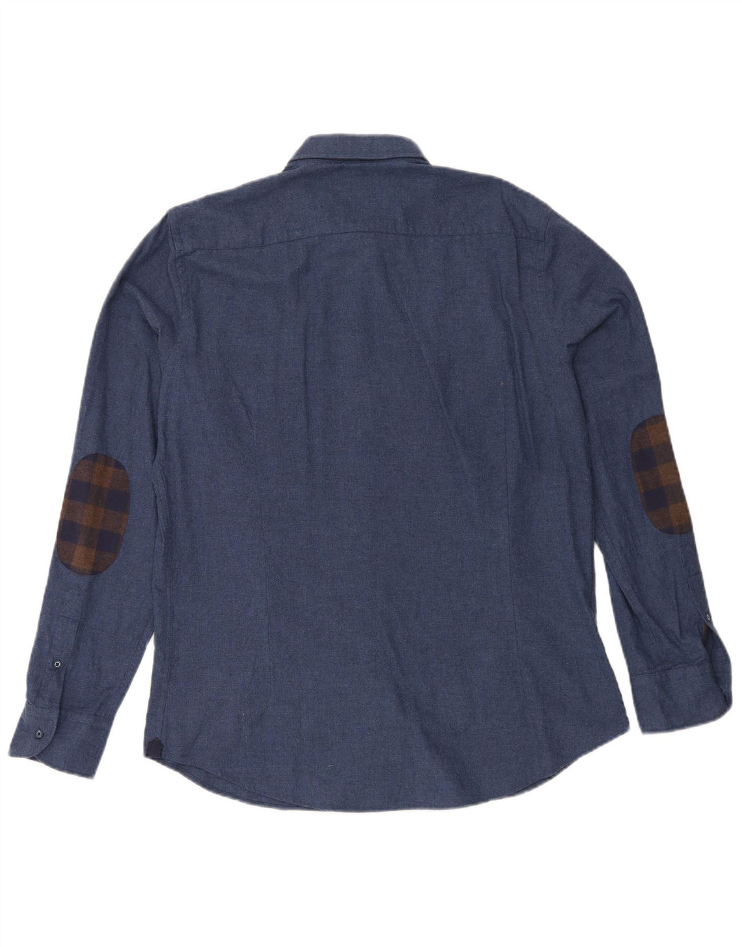 Massimo Dutti Chemise Homme Large Bleu Marine Coton