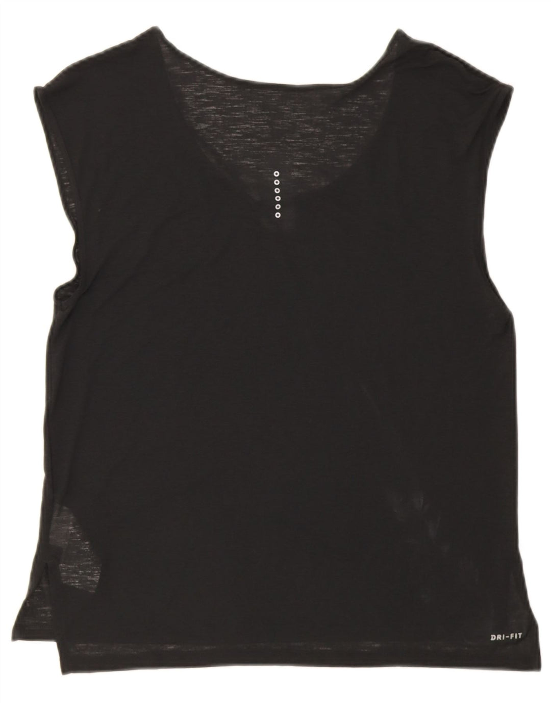 Nike Damen Dri Fit Weste Top UK 14 Medium Schwarz Polyester