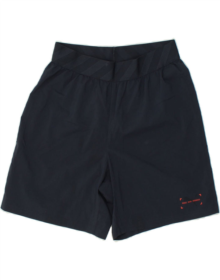 PUMA Mens Graphic Sport Shorts Medium Navy Blue Polyester Vintage Puma and Second-Hand Puma from Messina Hembry 