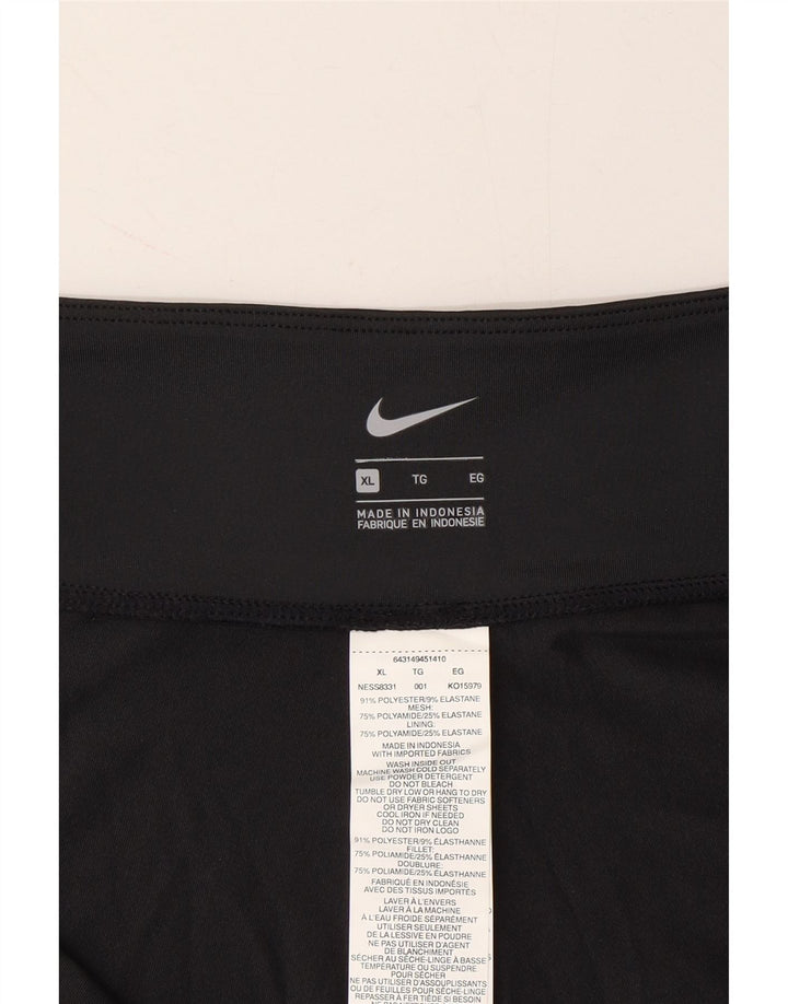 NIKE Womens Sport Shorts UK 18 XL  Black Polyester