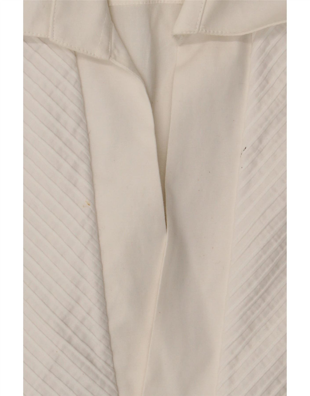 Vintage Damen Shirt UK 14 Mittelweiße Baumwolle