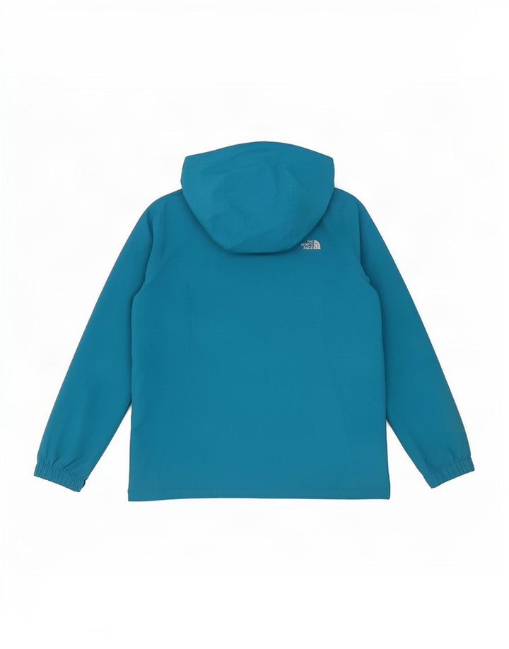 The North Face Regnjakke med hætte til kvinder UK 16 Stor blå polyester