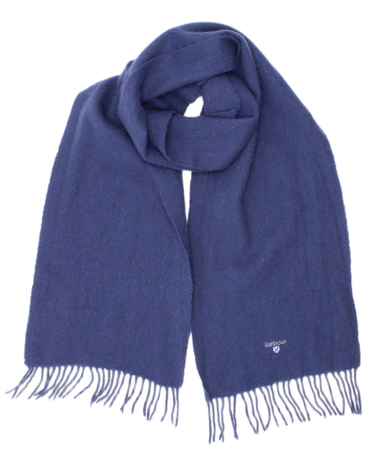 Sciarpa rettangolare da uomo Barbour, taglia unica, in lana blu