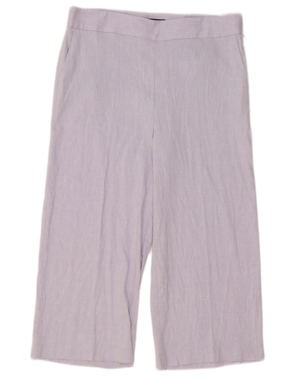 Marks & Spencer Dame Capri Bukser med brede ben UK 14 Large W34 L22 Lilla