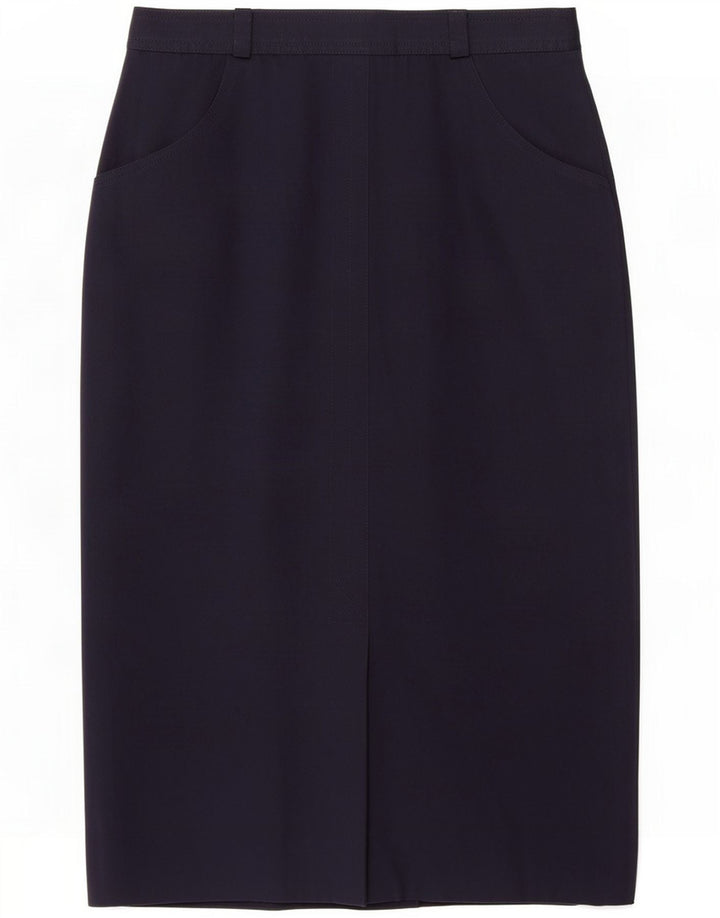 Jobis Dame Midi Nederdel IT 42 Medium W30 Navy Blue Polyester