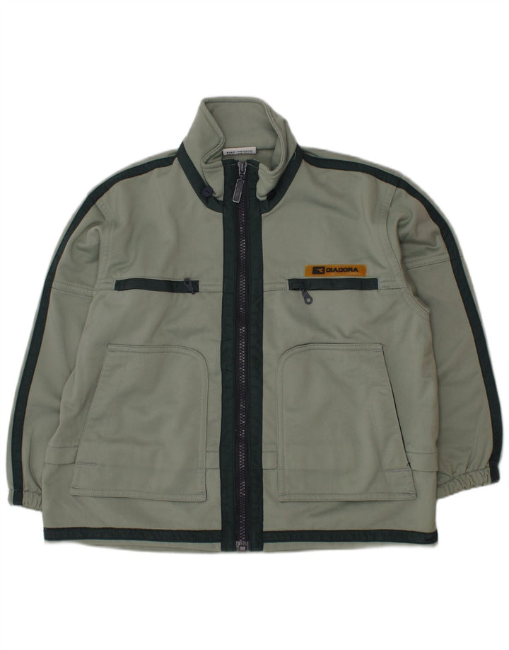 DIADORA Træningsdragt til drenge topjakke 5-6 år Grøn Colourblock Polyester