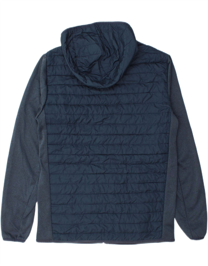 Jack & Jones wattierte Herrenjacke mit Kapuze, UK 38, mittelmarineblau