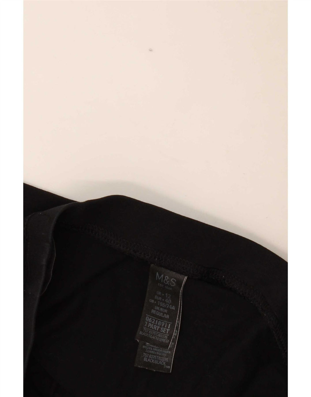 Leggings pentru femei Marks & Spencer UK 12, bumbac mediu negru