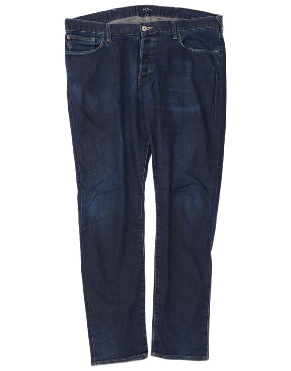 Paul Smith Mens Slim Jeans W36 L30 Navy Blue Cotton