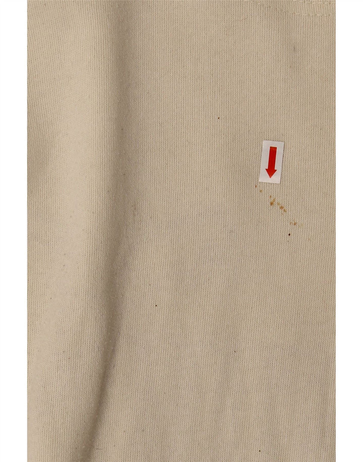 PUMA Mens Graphic Sweatshirt Jumper Medium Off White