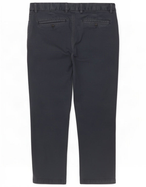 Pantaloni chino vestibilità regolare da uomo Marks & Spencer W40 L29 cotone blu navy