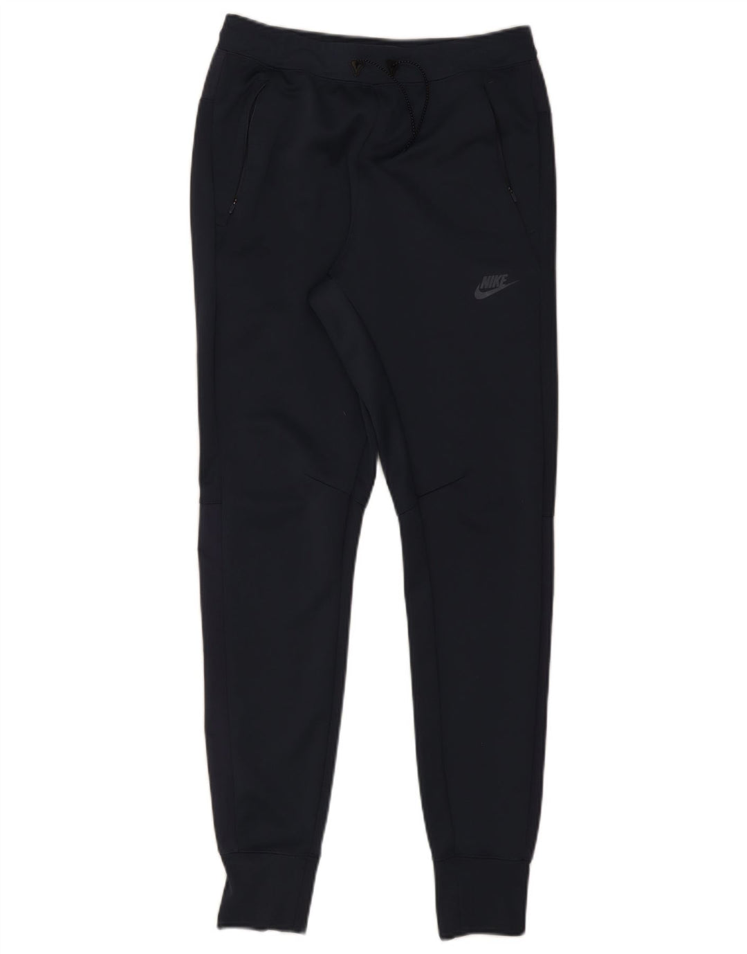 NIKE Mens Tracksuit Trousers Joggers Small Navy Blue Polyester