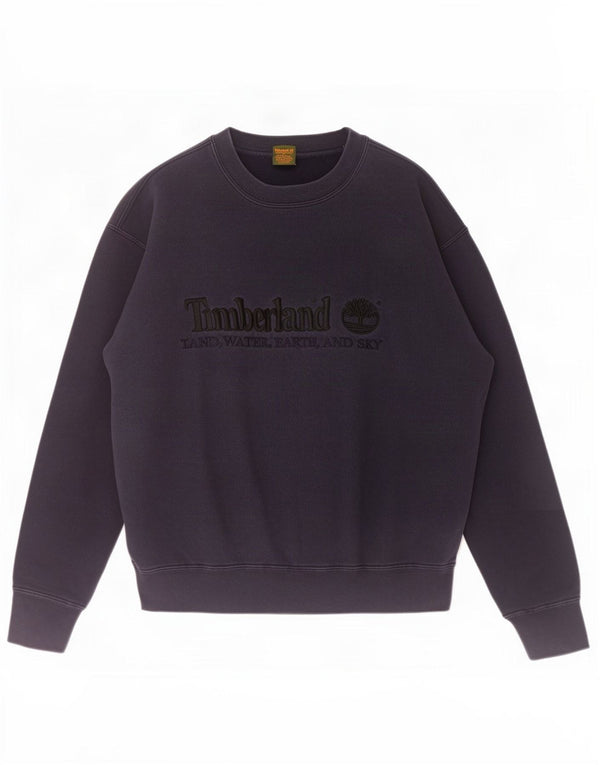 Мужской свитшот с рисунком Timberland, средний темно-синий хлопковый джемпер